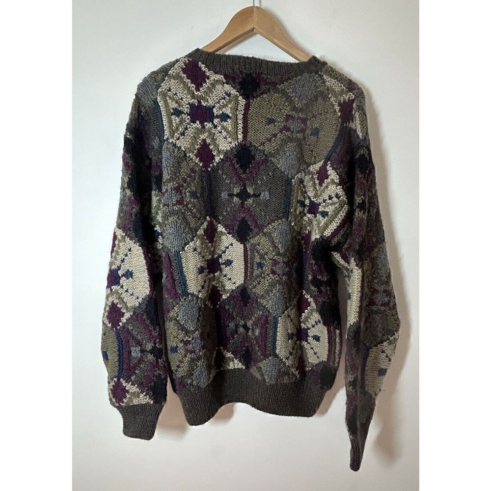 Boston Traders Limited Edition Hand Knitted Wool Men’s Medium Vintage Sweater - Picture 2 of 4